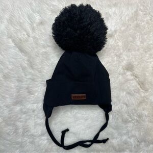 Vamos Hat With Pom-Pom Black Size 0-6 Months